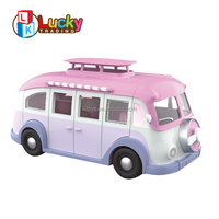 Jouets chanceux maison de poupée ensemble de jeu bricolage semblant Portable caravane camping-car Bus jouet Kit camion Dessert chariot Mini nourriture jouets accessoires