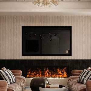 High Quality 220v Electric <strong>Fireplace</strong> Insert LED <strong>Light</strong> Water Vapor 3D Steam Fire <strong>Flame</strong> <strong>Effect</strong> French Language <strong>for</strong> Household Use - Product Image 5