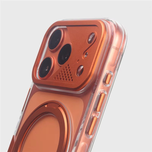 Funda Magnética Transparente de Lujo para iPhone 17 16 Pro Max con Anillo Metálico de 360°, Carga Inalámbrica, Delgada, Resistente a Impactos y Rígida - Product Image 5
