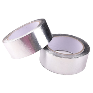 Kit de reparación de <span class=keywords><strong>conductos</strong></span> de aire HVAC de alta temperatura, papel de aluminio, cinta adhesiva plateada, aislamiento de espuma para piezas de secador de aire acondicionado - Product Image 2