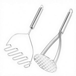 Écraseurs de pommes de terre et de haricots 2-en-1 pour la famille, en acier inoxydable 304, lavables au lave-vaisselle, faciles à nettoyer, taille M - Product Image 3