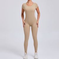 Ensembles de vêtements de sport pour la salle de sport, ensembles de vêtements de sport, combinaison de yoga à dos ouvert pour femmes