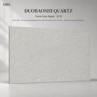 Rockgrey Ripples Großformatige Platte 95% Natürlicher Quarz Technisch Verarbeitet 15-30mm CE ISO Umweltfreundlich 5 Jahre Garantie Moderner Innenbereich Waschtisch Bodenbelag