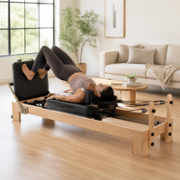 Machine de Pilates Reformer avec résistance réglable pour un entraînement complet du corps à domicile