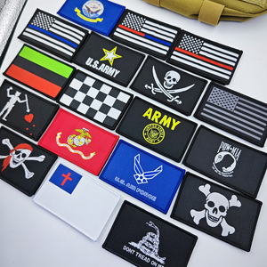Spot Supply Chenille Patches Amerikaanse Vlaggen Ster Strepen Ons Vlag Kant Decoraties Geweven Labels Patches Haken Lussen Kleding - Product Image 3