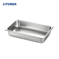 Liyunda 1/1 GN Behälter aus Edelstahl 201 304, stapelbarer Gastronomiebehälter, Warmhaltebehälter für gewerbliche Küchen und Buffetausstattung