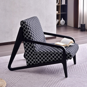 <span class=keywords><strong>Fauteuil</strong></span> de salon Rosegia, style nordique moderne, en bois massif, confortable, meubles pour la maison - Product Image 4
