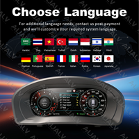 Ai Jia 12.3" LCD Digital Cluster Speedometer Instrument dengan Carplay Android Auto Meter untuk Volkswagen VW Caddy 2003-2009