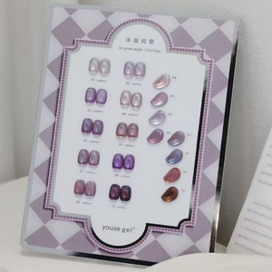 Youse New 15ml Cat Eye <b>Nail</b> Polish <b>Set</b> 10 Colors Purple Magnetic Cat Eye Uv <b>Gel</b> Long-lasting Odorless, Eco-friendly Tpo Free - Product Image 3