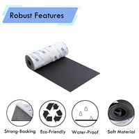 3M Patin de protection plat personnalisable en silicone noir, adhésif double face, antidérapant, pour étanchéité électrique et protection mécanique