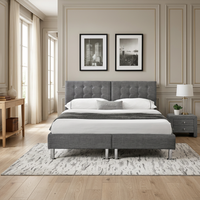 Willsoon – Fabricant de cadres de lit modernes en tissu de lin pour chambres à coucher, disponibles en tailles simple, double, queen et king, avec cadre de lit souple et séparable