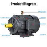 Moteur asynchrone à faible bruit et vibrations, facile d'entretien, pour machine de marquage à chaud