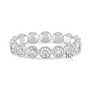 Bague de mariage de luxe en or plaqué 14 carats avec diamant de laboratoire exquis pour femme, 1,59 ct, 3,5 mm de large, bague de mariée haut de gamme - Product Image 2