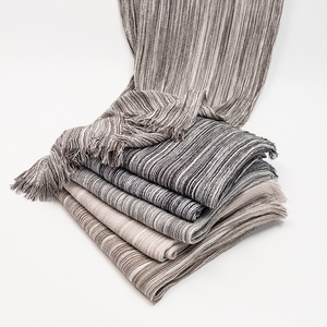 <span class=keywords><strong>Ropa</strong></span> Islámica, Khimar Personalizado con Rayas <span class=keywords><strong>de</strong></span> Diseñador, Tela Viscosa, Hijabs para Mujeres Musulmanas, Chal <span class=keywords><strong>de</strong></span> Rayón Modal Crepé Texturizado - Product Image 1