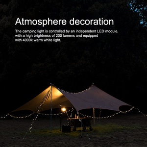 Hispeed 10M LED String ánh sáng ngoài trời cắm trại 7.5h kéo dài 7 chế độ thêm dài 5W cắm trại chuỗi đèn - Product Image 5