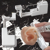 Pistolet de perçage jetable en plastique pour usage humain, outil de perçage d'oreille pour cartilage/coquille auditive/lèvre/langue/sourcil/ombricale