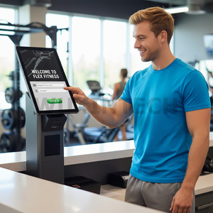 Terminal de Autoservicio con Pantalla Táctil de Aluminio OEM de Fábrica, Soporte de Pie para Punto de Venta sin Efectivo, Hardware para Pedidos de Comida Rápida - Product Image 2