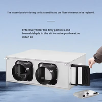 Système de ventilation bidirectionnel domestique 220V avec filtre HEPA et ventilateur à conduit séparé pour air frais