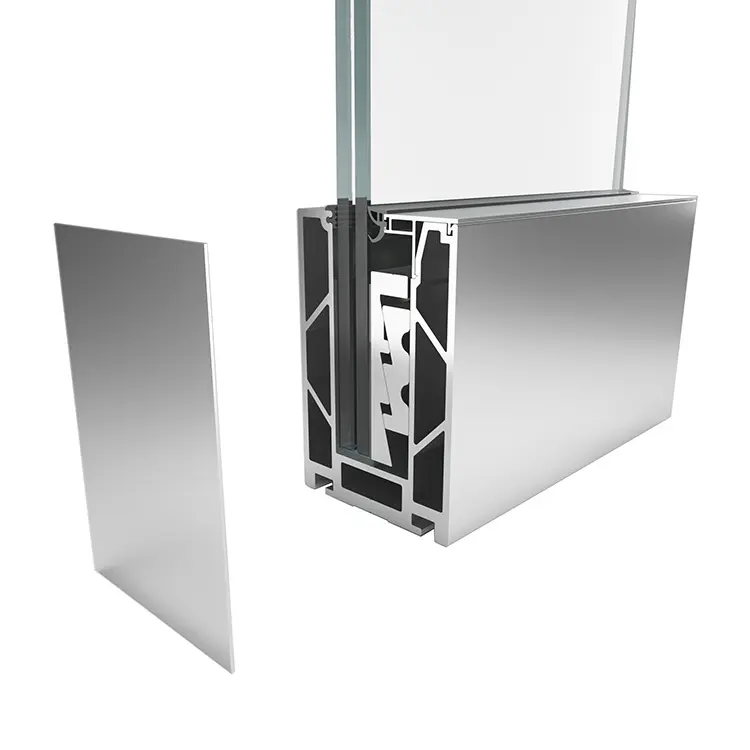 Ringhiere in vetro alluminio vetro temperato progettate per balcone