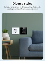 Prise murale intelligente Wi-Fi EU avec chargeur USB-A + USB-C, compatible Tuya Smart Life et commande vocale Alice, 20W