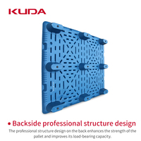 Palette en plastique KUDA 1412A-CSJJ, planche de stockage résistante à l'humidité pour entrepôt, plateau logistique industriel 1400x1200x155mm