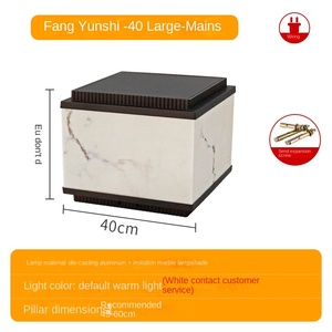 Venta caliente IP65 Impermeable LED Lámpara de poste cuadrado Luz de cerca con energía solar para exteriores Luces de Pilar modernas - Product Image 6