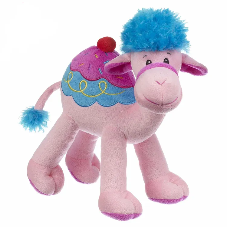 Rosa Cammello Peluche Giocattoli Cammello Farcito Giocattoli