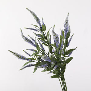 Nouveau Design Artificielle En Plastique Fleur Sétaire Jolie Fil Salvia Japonica Astilbe Pour Bleu Thème Fleur De Mariage - Product Image 6