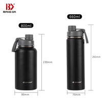 Nouvelle conception de bouteille d'eau en acier inoxydable avec logo personnalisé, portable, pour le sport, avec logo de marque OEM