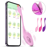 Oeuf vibrant portable, contrôle par application, 9 modes de vibration, longue queue flexible, oeuf d'amour en silicone rechargeable, OEM ODM, logo personnalisé