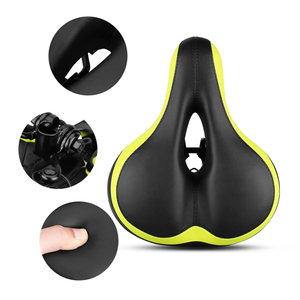 Asiento de <span class=keywords><strong>Bicicleta</strong></span> de Montaña de Cuero Suave y Cómodo PUSAI al por Mayor - Product Image 4