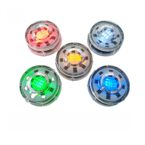Balises routières solaires rondes à LED intégrées sans fil, étanches IP68 - Product Image 1