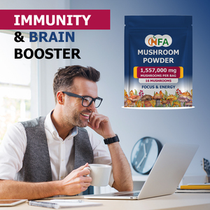 ผงเห็ดคุณภาพสูง OEM ซื้อจำนวนมาก เสริมภูมิคุ้มกัน บำรุงสมอง เพิ่มพลังงาน มีเห็ด 16 ชนิด - Product Image 5