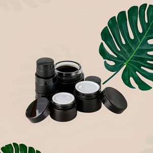 ขวดพลาสติก PET สีดำ รีไซเคิลได้ ฝาเกลียว สำหรับบรรจุภัณฑ์เครื่องสำอาง ขนาด 100 มล.-500 มล. สำหรับครีมบำรุงผิว ครีมใส่ผม ครีมทาตัว - Product Image 2
