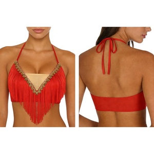 Tops Cortos para Danza del Vientre, para Clases de Danza del Vientre, Actuaciones en Escenario, Fiestas Temáticas, Ropa Sexy para Práctica de Danza del Vientre - Product Image 2