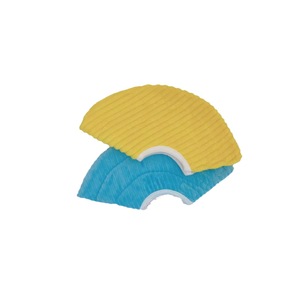 Collier d'entraînement pour animaux de compagnie, pour chats et chiens, rembourré et épaissi, bleu ciel, jaune, taille S7, matériau polyester Jin - Product Image 5