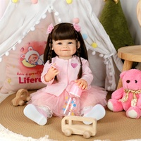 Poupées Reborn Lifereborn 22'' Réalistes et Douces pour Tout-Petits, Jouets en Silicone Corps Complet, Poupées Reborn pour Filles