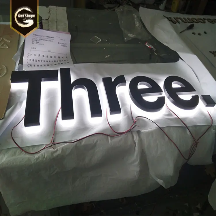 Factory Made Illuminated Sign Light Up 3D Channel Letters Customize Alphabet Led Lights Letters