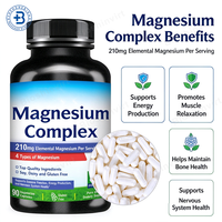Complément de Magnésium OEM 12-en-1 Complexe 1000 mg – Capsules Végétaliennes de Magnésium avec Glycinate, Bisglycinate, Citrate et Malate Taurate