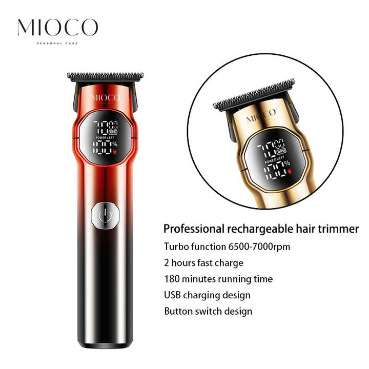 MIOCO M970 Professional Rechargeable Hair Trimmer Special Sintered ...