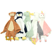 Nouvelle Arrivée Fabricant Couverture Bébé Doudou D'Éveil Animal Organique et Couverture de Sécurité Bébé