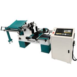 무거운 주철 철 침대 자동 먹이 작은 나무 공예 핸들 미니 CNC 나무 선반 기계 - Product Image 1