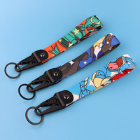 Nuevo Estilo de Cordón con Bordado de Anime, Llavero con Colgante de Pico de Águila de Pokémon Pikachu