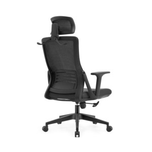 Silla giratoria ergonómica con respaldo alto Diseño moderno de elevación con función giratoria Asiento de espuma moldeada y asiento de malla - Product Image 4