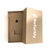 Boîte d'emballage de téléphone portable en papier Kraft écologique personnalisé pour iphone remis à neuf