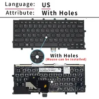 Clavier de remplacement pour ordinateur portable Lenovo ThinkPad X230S X240 X240S X250S X250 X260 X270, disposition SP/RU/US, 04X0180 04X0177 04X0215