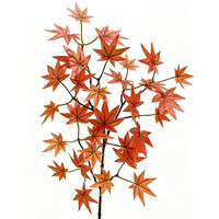 Arbre d'érable artificiel, branche d'érable artificielle colorée, feuilles d'automne pour la décoration