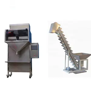 Linear Net Weigher Scale Doser Filler Đối Với Bột Đậu Ngô Thức Ăn Vật Nuôi Nut Kinh Tế Tự Động Thông Minh Đôi Duel 2 Đầu