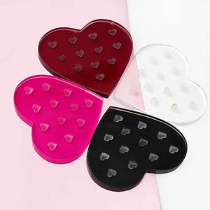 Plaque de plateau en cristal de marbre de grande taille avec logo personnalisé carreaux de cils pour extension de cils palette de support en cristal - Product Image 6