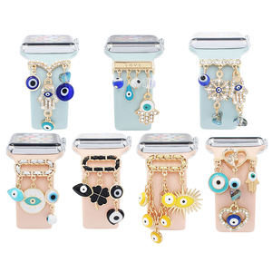 Dijes de banda de esmalte duro personalizados para pulsera, cuentas decorativas de Metal con pata de pata para reloj inteligente, accesorios para <span class=keywords><strong>Apple</strong></span> <span class=keywords><strong>Watch</strong></span> - Product Image 1